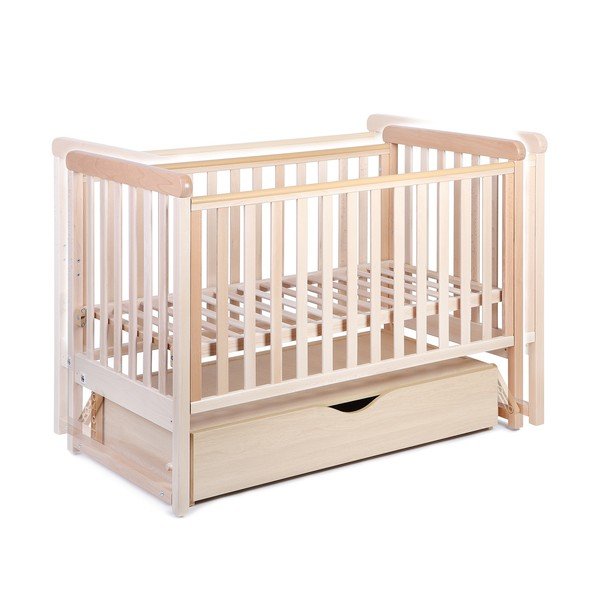 Dziecięce łóżko bujane z drewna bukowego YappyKids Move, 60x120 cm-image-2