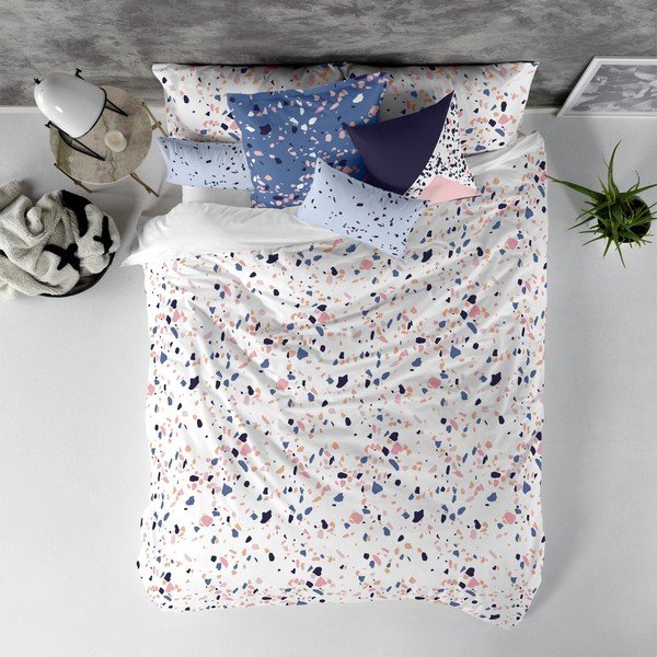 Bawełniana poszwa na kołdrę Blanc Terrazzo, 140x200 cm-image-2