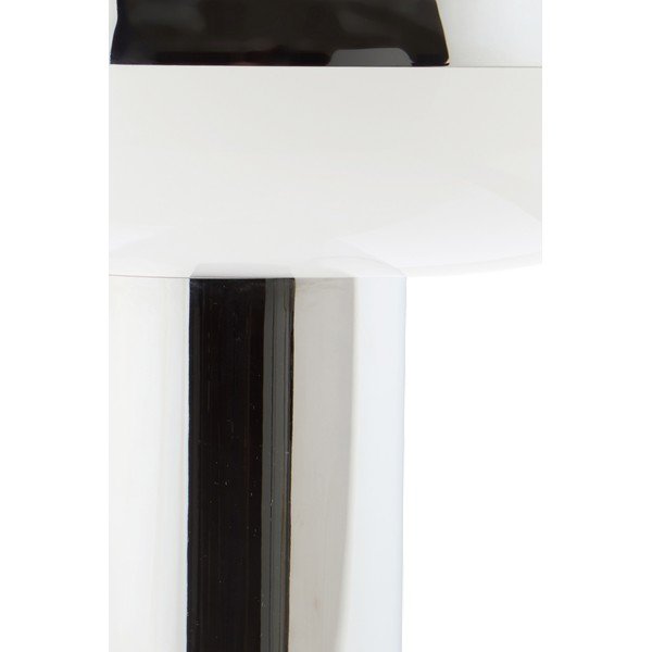 Metalowa lampa stołowa w kolorze srebra z połyskiem (wysokość 32 cm) Paneta – Jotex-image-4