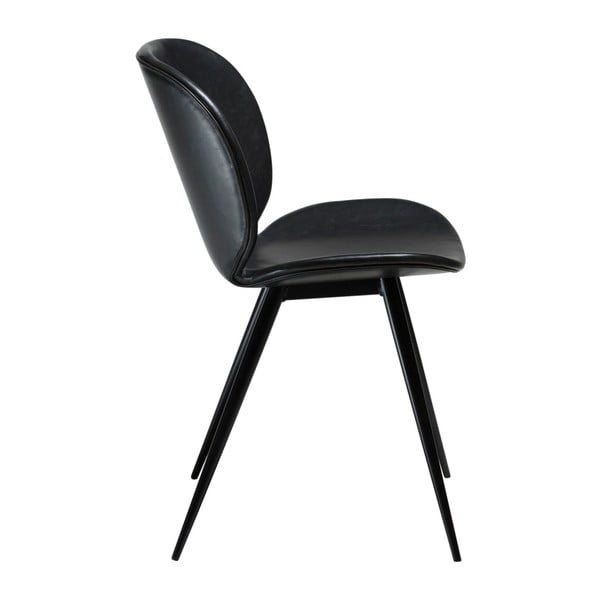 Czarne krzesło ze skóry ekologicznej DAN-FORM Denmark Cloud-image-4