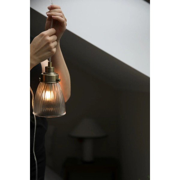 Lampa wisząca w kolorze mosiądzu ze szklanym kloszem ø 11 cm Bellis – Markslöjd-image-2