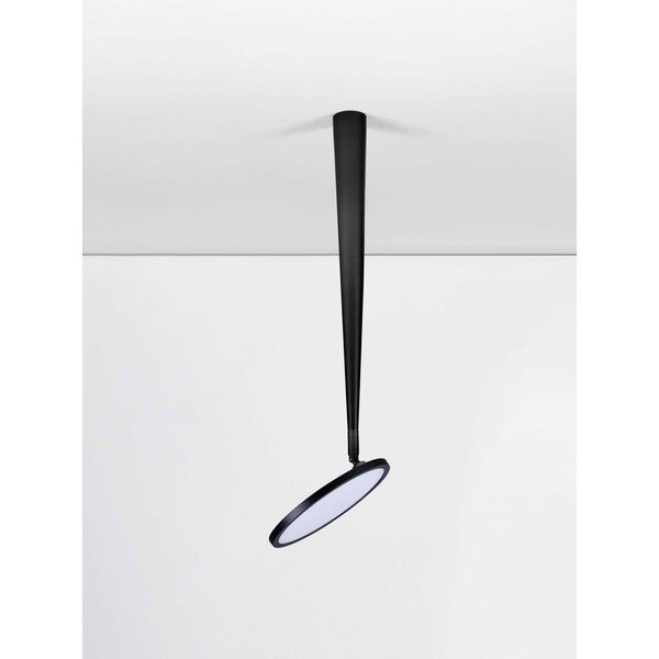 Aluminiowa lampa sufitowa LED z elastyczną konstrukcją w kolorze matowej czerni Ekei – Nova Luce-image-4