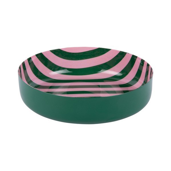 Zielona/jasnoróżowa żelazna miska Animado – PT LIVING