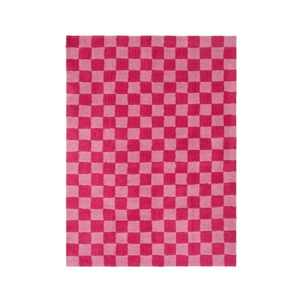 Różowy/jasnoróżowy bawełniany dywan 200x300 cm Mela – Jotex