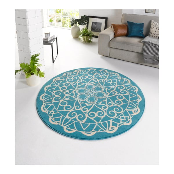 Niebieski dywan okrągły Zala Living Capri, ø 200 cm-image-2