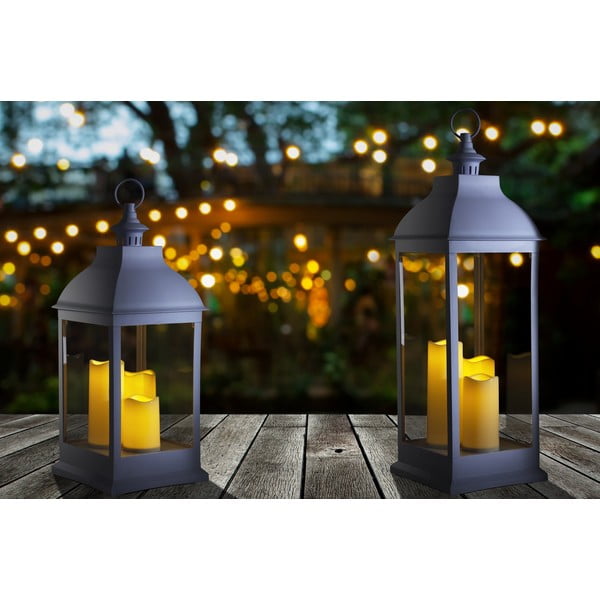 Biały lampion LED (wysokość 71 cm) – Tomasucci-image-3