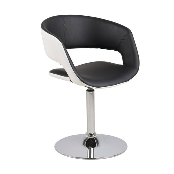 Czarno-białe krzesło Actona Grace