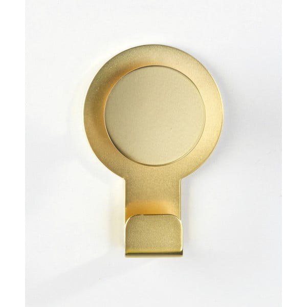 Matowy haczyk ścienny w kolorze złota Wenko Blandas-image-4