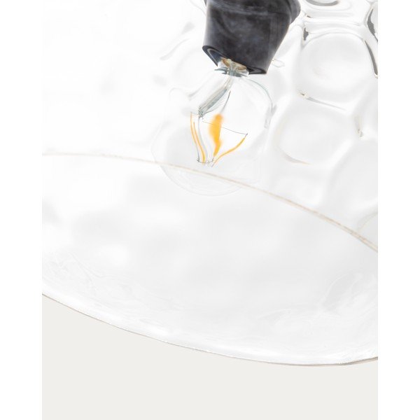 Czarna lampa wisząca ze szklanym kloszem ø 40 cm Balma – Kave Home-image-3