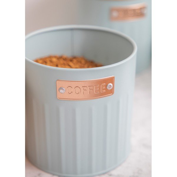 Stalowe pojemniki na żywność 3 szt. na kawę/na herbatę – Kitchen Craft-image-1