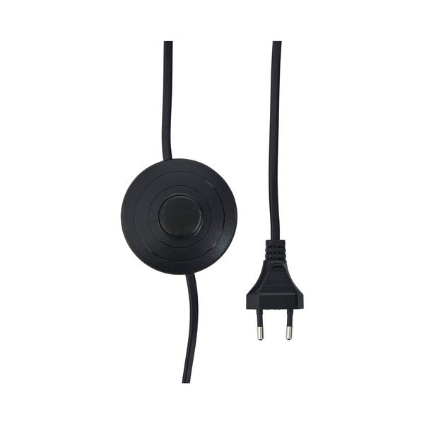 Tekstylna lampa stojąca w kolorze matowej czerni/beżowa (wysokość 145 cm) Miguel – Ellos Home-image-4