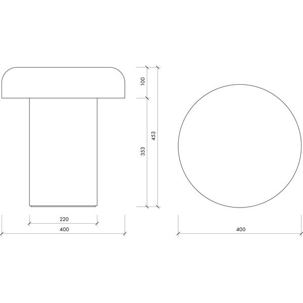 Stalowy okrągły stolik ø 40 cm Miko – noo.ma-image-4