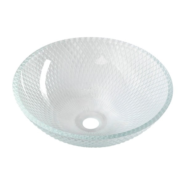 Szklana okrągła umywalka ø 42 cm Puketa – Sapho