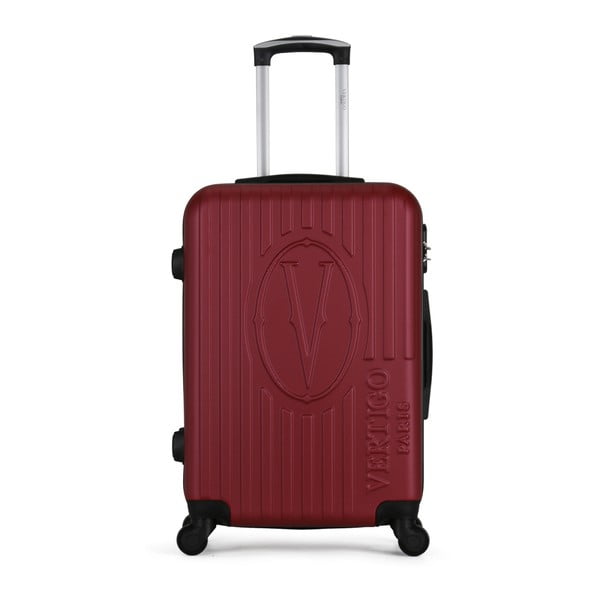 Bordowa walizka na kółkach VERTIGO Valise Grand Cadenas Integre Malo, 47x72 cm