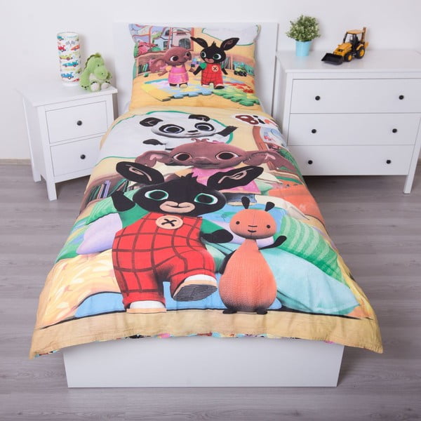 Bawełniana dziecięca pościel jednoosobowa 140x200 cm Bing – Jerry Fabrics-image-1