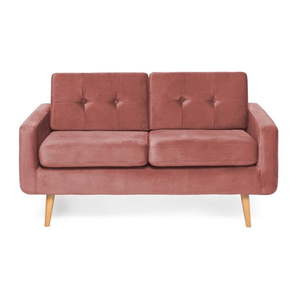 Różowa sofa 2-osobowa Vivonita Ina Trend
