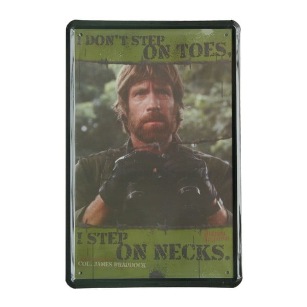Tablica Chuck Norris, 20x30 cm