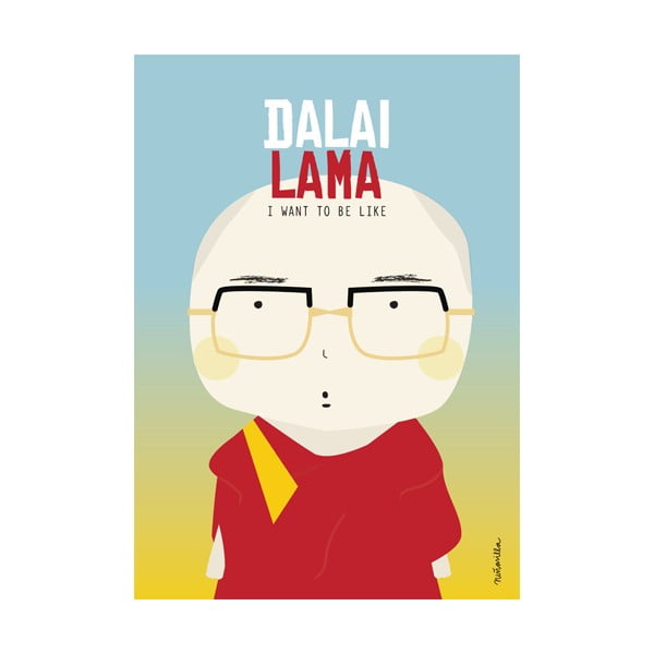 Plakat NiñaSilla Dalai Lama, 21x42 cm