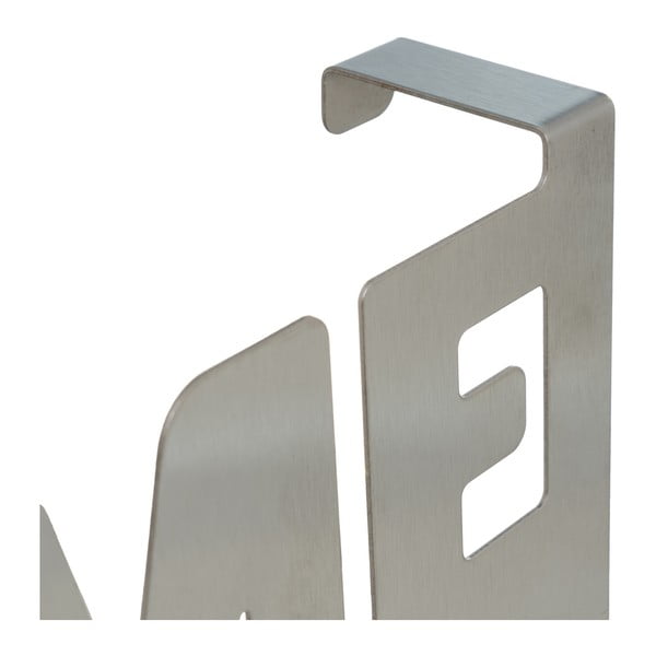 Metalowy wieszak na drzwi w kolorze matowego srebra 32 cm Home – Casa Selección-image-2