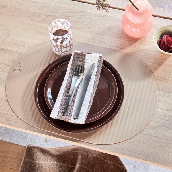 Talerze zestaw 2 szt. z terakoty w kolorze terakoty ø 22 cm Yuka – OYOY Living Design-image-1