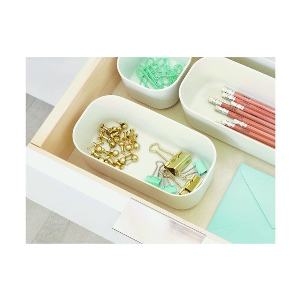 Biały pojemnik iDesign Eco, 9x18,3 cm-image-3