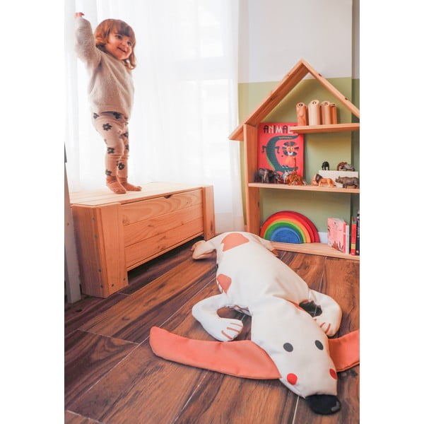 Beżowy dziecięcy worek do siedzenia Dog – Little Nice Things-image-1