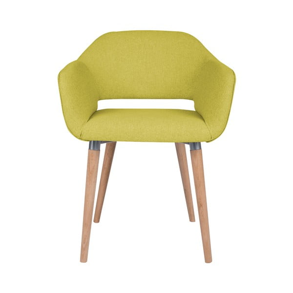 Żółte krzesło do jadalni Cosmopolitan Design Napoli