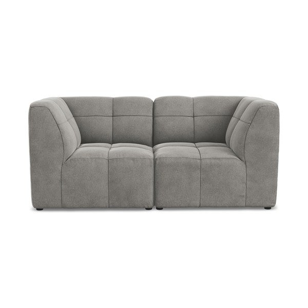 Szara aksamitna sofa 180 cm Aloha – Makamii