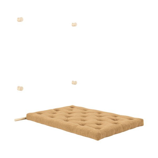 Jasnobrązowa sztruksowa rozkładana sofa 135 cm Hooked – Karup Design-image-4