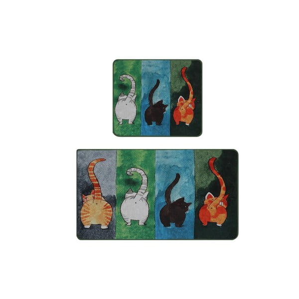 Dywaniki łazienkowe zestaw 2 szt. 60x100 cm Gatto Carino – Foutastic