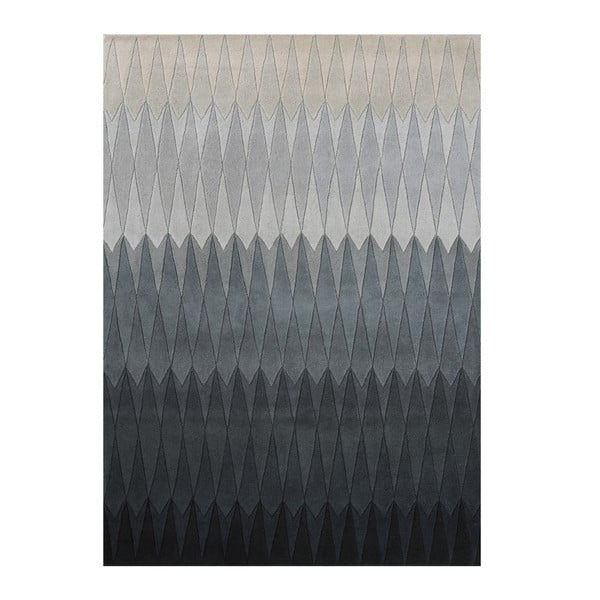 Wełniany dywan Acacia Grey, 170x240 cm