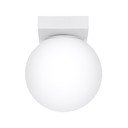 Biała lampa sufitowa ze szklanym kloszem ø 12 cm Umerta – Sollux