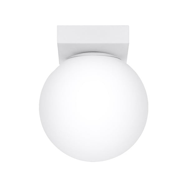 Biała lampa sufitowa ze szklanym kloszem ø 12 cm Umerta – Nice Lamps