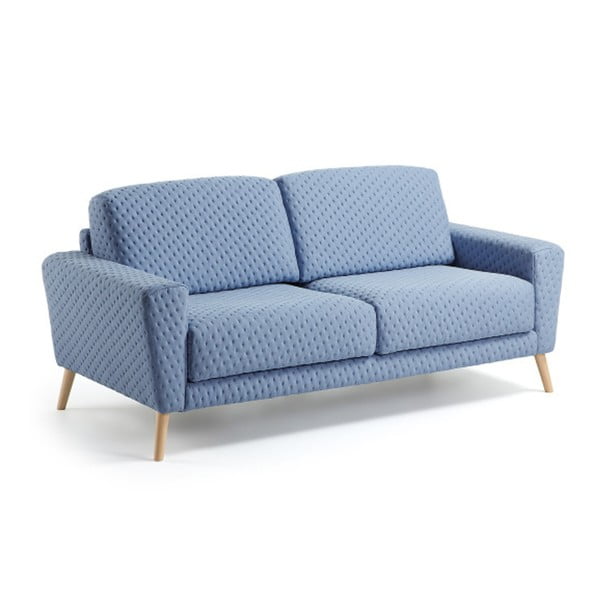 Jasnoniebieska sofa 3-osobowa La Forma Guy