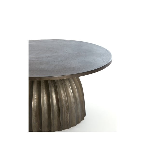 Metalowy okrągły stolik ø 70 cm Veglia – Light & Living-image-2