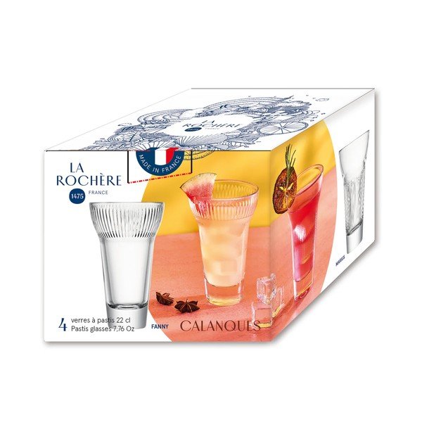 Kieliszki zestaw 4 szt. do wódki 220 ml Mix – La Rochére-image-4