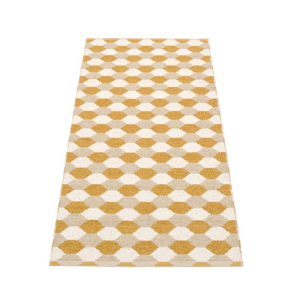 Chodnik odpowiedni na zewnątrz w kolorze ochry 70x160 cm Dana Ochre – Pappelina