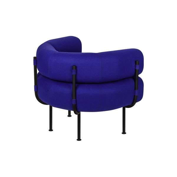 Niebieski wełniany fotel Ubi – noo.ma-image-2