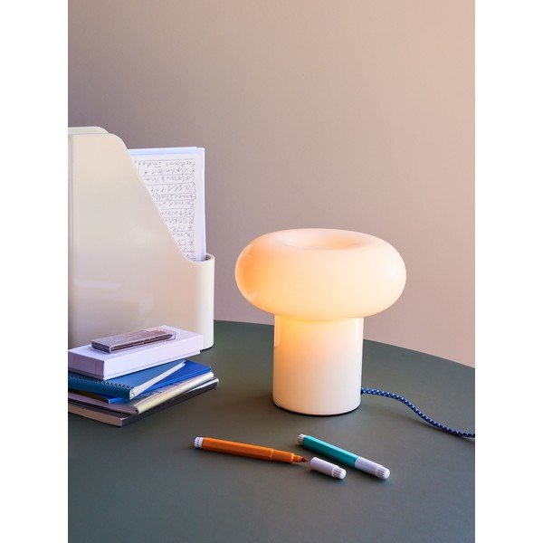 Jasnozielona szklana lampa stołowa (wysokość 22 cm) Hues – Hübsch-image-1