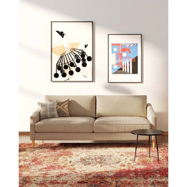 Beżowa sofa 200 cm Karoto – Ame Yens-image-1
