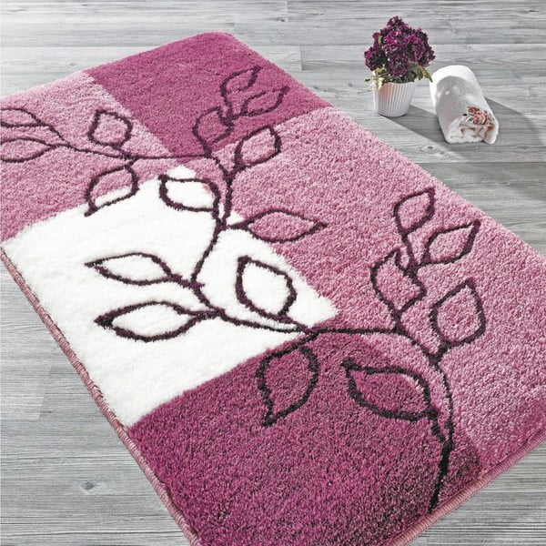 Różowy dywanik łazienkowy Confetti Bathmats Lagina, 70x120 cm