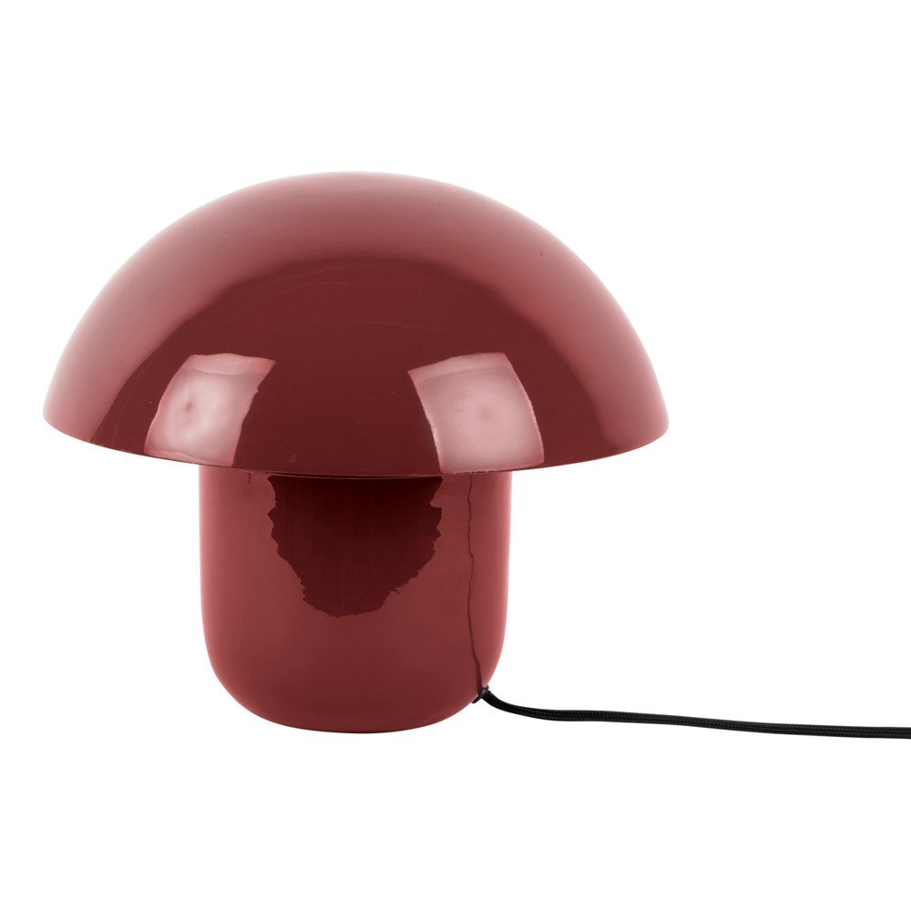 Bordowa metalowa lampa stołowa (wysokość 25 cm) Fat Mushroom – Leitmotiv (zdjęcie 3)
