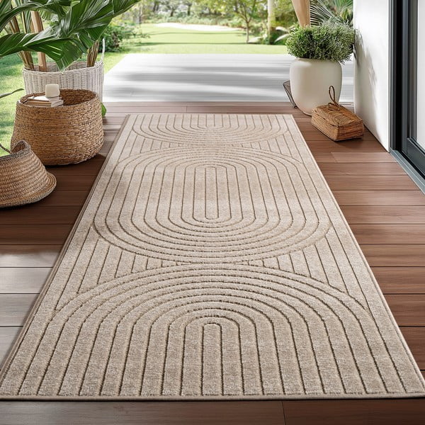 Beżowy chodnik odpowiedni na zewnątrz 80x250 cm Nova 1201 – Ayyildiz Carpets-image-1
