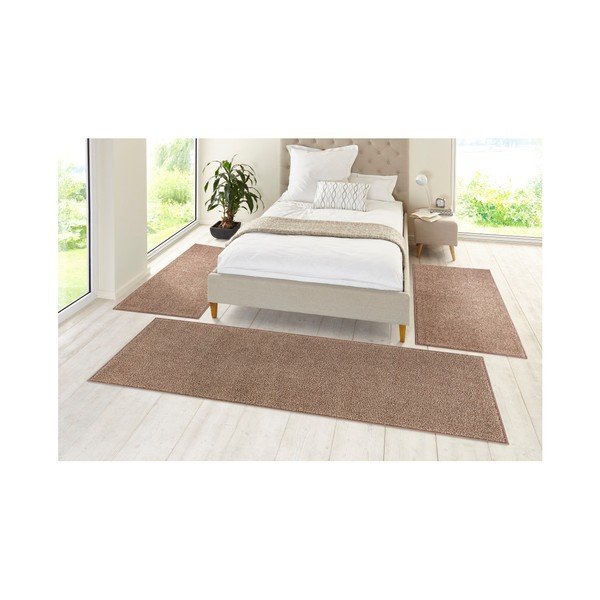 Zestaw 3 brązowych chodników Hanse Home Pure-image-1