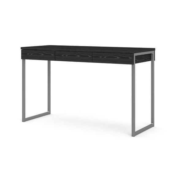 Czarne biurko Tvilum Function Plus, 126 x 52 cm-image-2