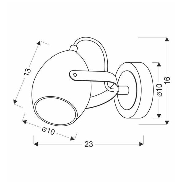 Czarny metalowy kinkiet Anica – Candellux Lighting-image-2