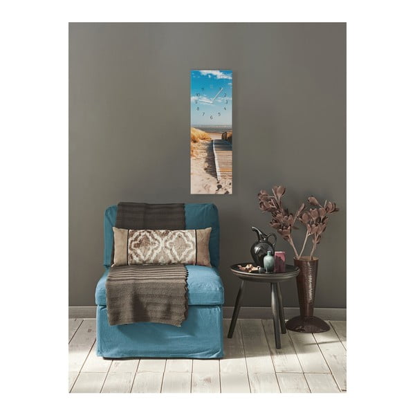 Zegar ścienny Styler Glassclock Sunny, 20x60 cm-image-1