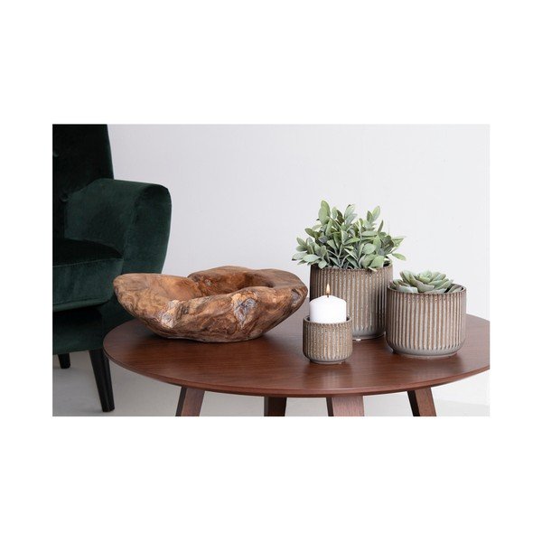 Misa z drewna tekowego House Nordic Rio, średnica 20 cm-image-3