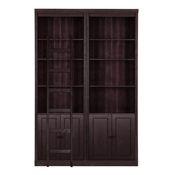 Brązowy regał z litego drewna sosnowego 148x223 cm Anita – Støraa