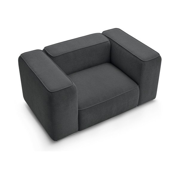 Ciemnoszary fotel Zephyr – Bobochic Paris-image-4